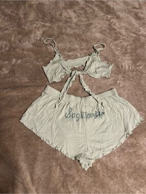 Dolls Kill Sage Green Sleep Set